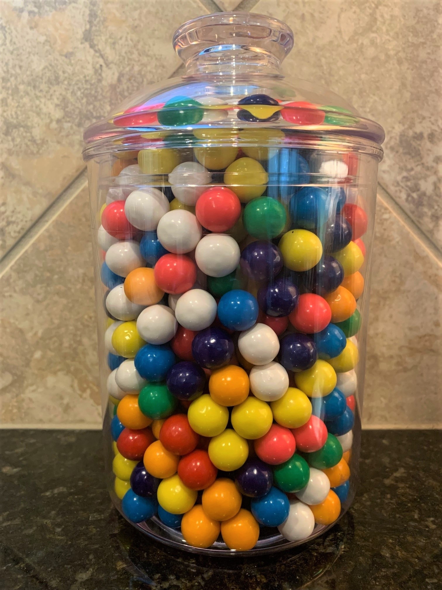 Gum balls in a jar